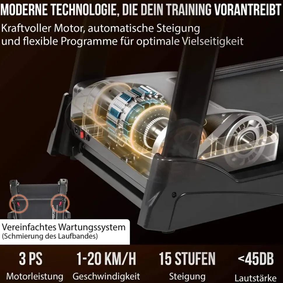 Christopeit Laufband TM 4500 S Schwarz