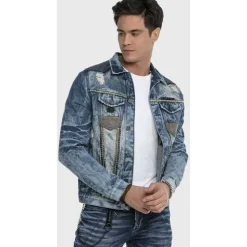 Cipo & Baxx Übergangsjacke blau M