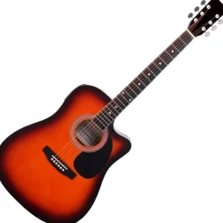 Classic Cantabile WS-10SB-CE Westerngitarre mit Tonabnehmer