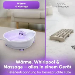 Clatronic FM 3389 weiß-lila Fußmassagegerät