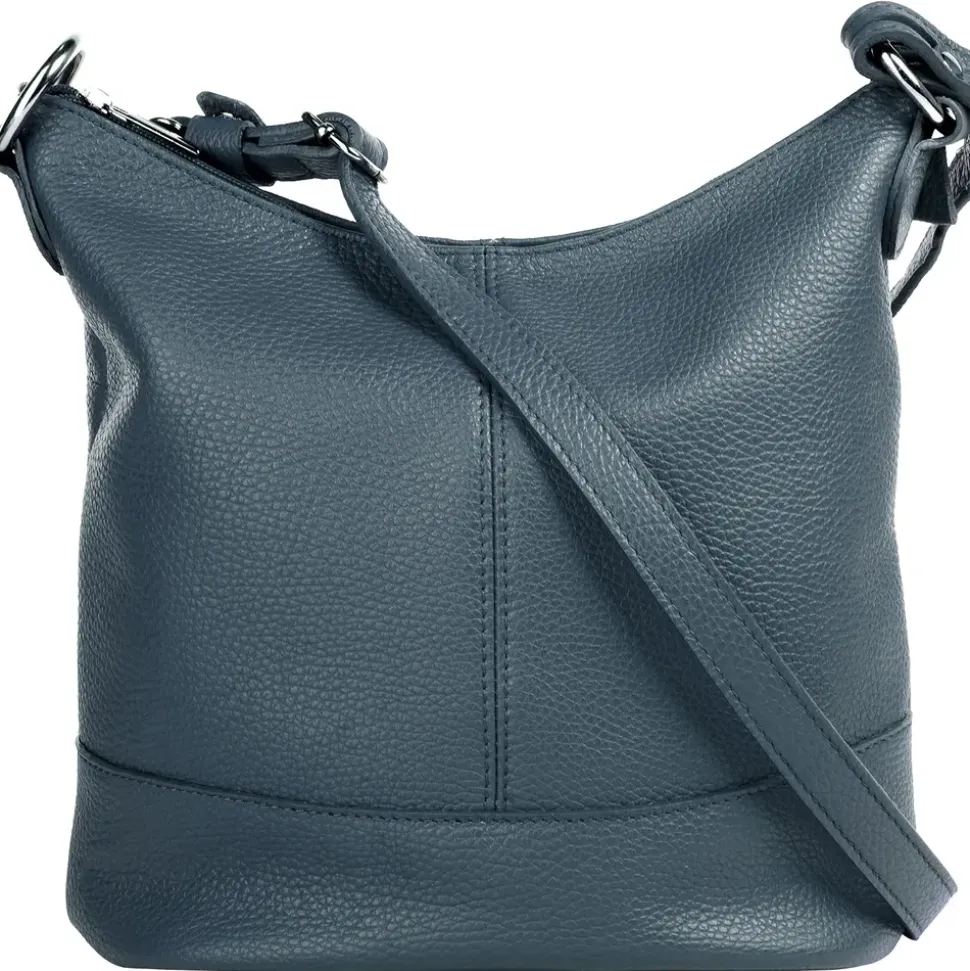 Cluty Umhängetasche Leder Blue