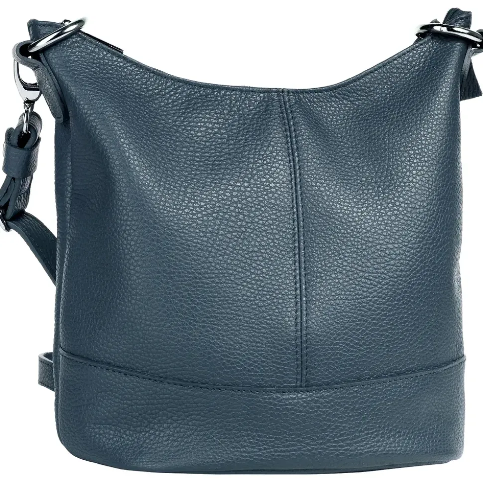 Cluty Umhängetasche Leder Blue