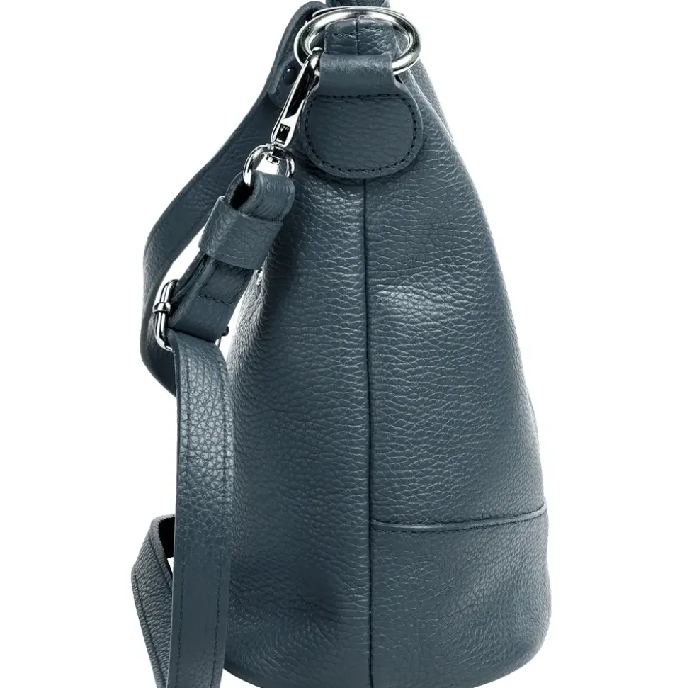 Cluty Umhängetasche Leder Blue