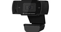 Conceptronic AMDIS 720p HD Webcam Schwarz