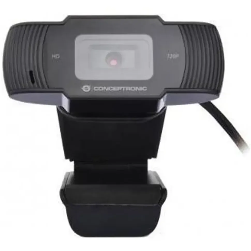 Conceptronic AMDIS 720p HD Webcam Schwarz