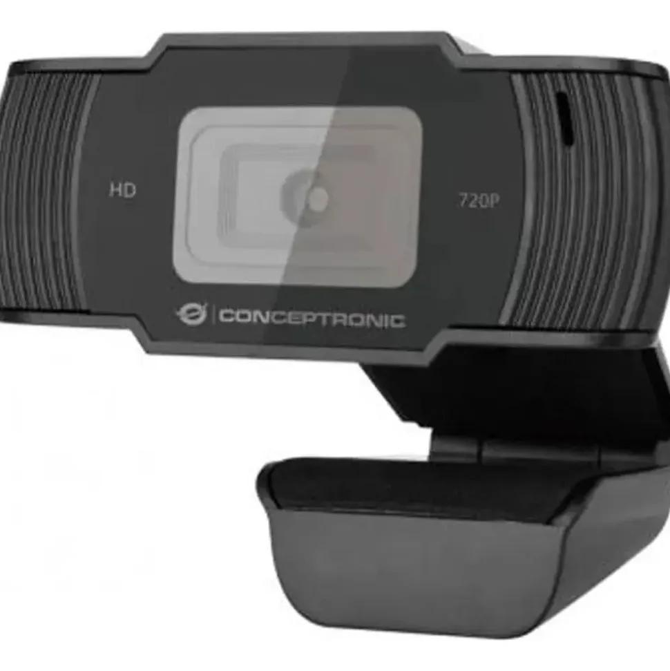 Conceptronic AMDIS 720p HD Webcam Schwarz