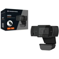 Conceptronic AMDIS 720p HD Webcam Schwarz