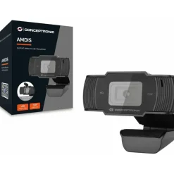Conceptronic AMDIS 720p HD Webcam Schwarz
