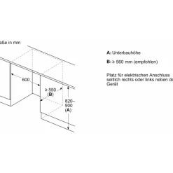 Constructa CK202VFD0 Unterbaukühlschrank (110 l, 820 mm hoch)