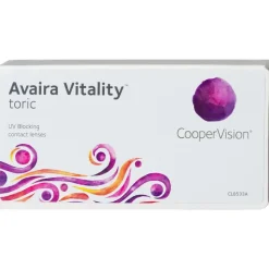 CooperVision Avaira Vitality Toric 6 St. / 8,50 BC / 14,50 DIA / -10,00 DPT / -0,75 CYL / 130° AX