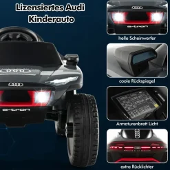 Costway Audi Elektroauto grau