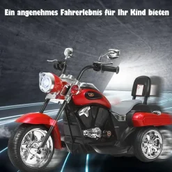 Costway Elektro-Kindermotorrad 6V rot