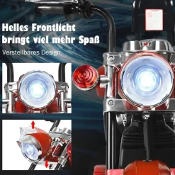 Costway Elektro-Kindermotorrad 6V rot
