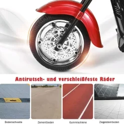 Costway Elektro-Kindermotorrad 6V rot