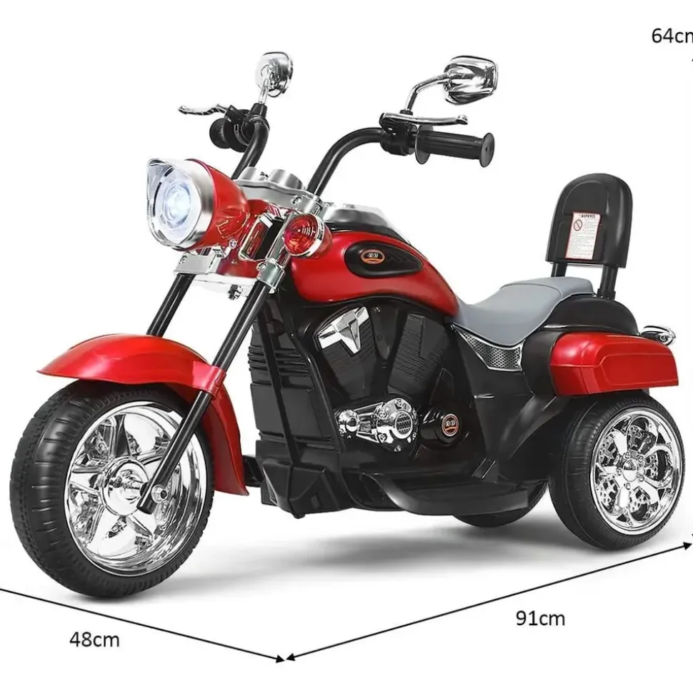 Costway Elektro-Kindermotorrad 6V rot