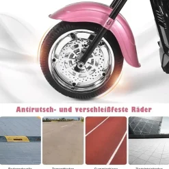 Costway Elektromotorrad 6V rosa