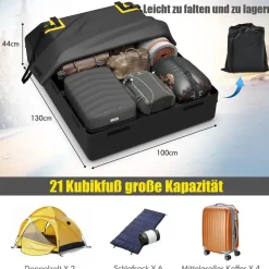 Costway 600L Schwarz