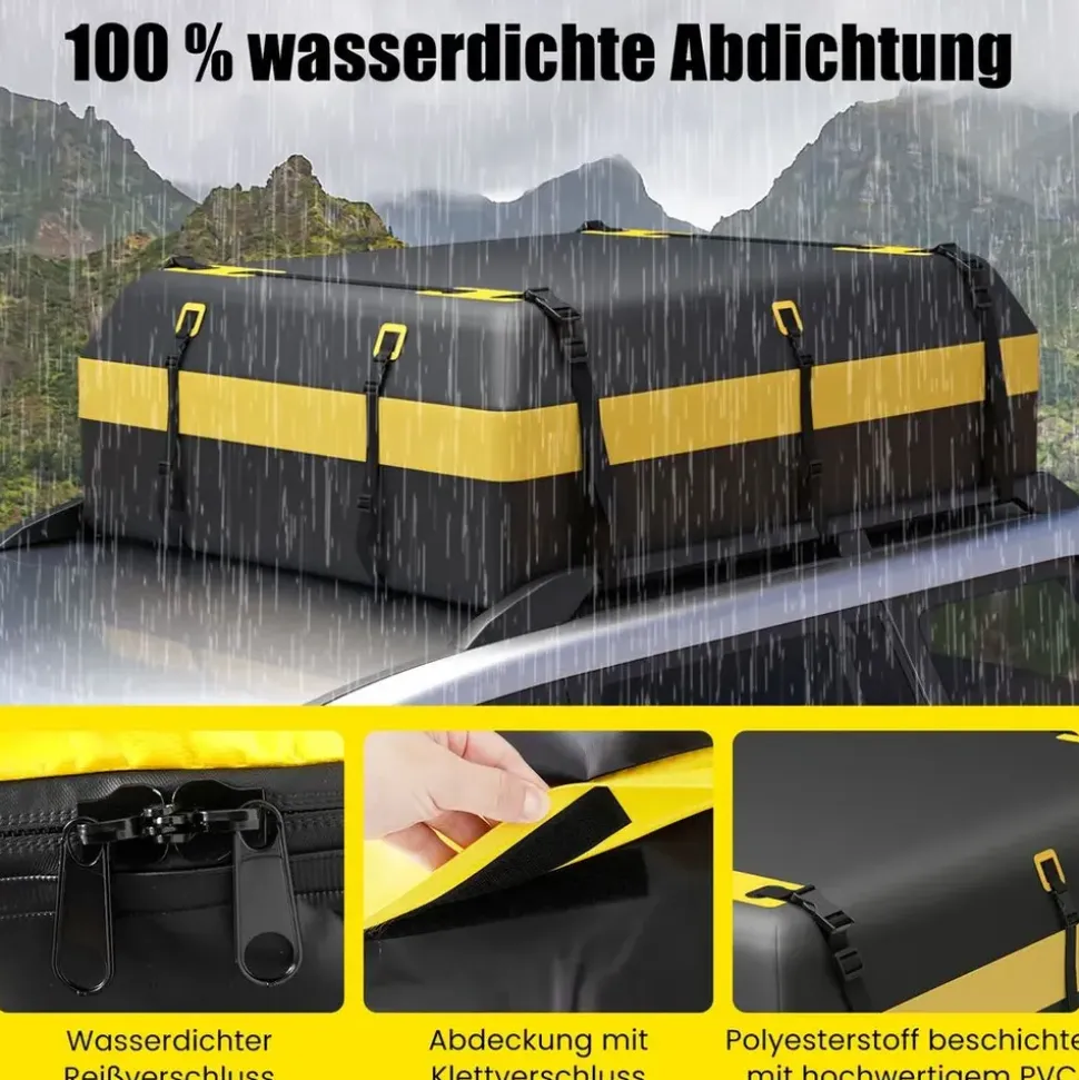 Costway 600L Schwarz/Gelb