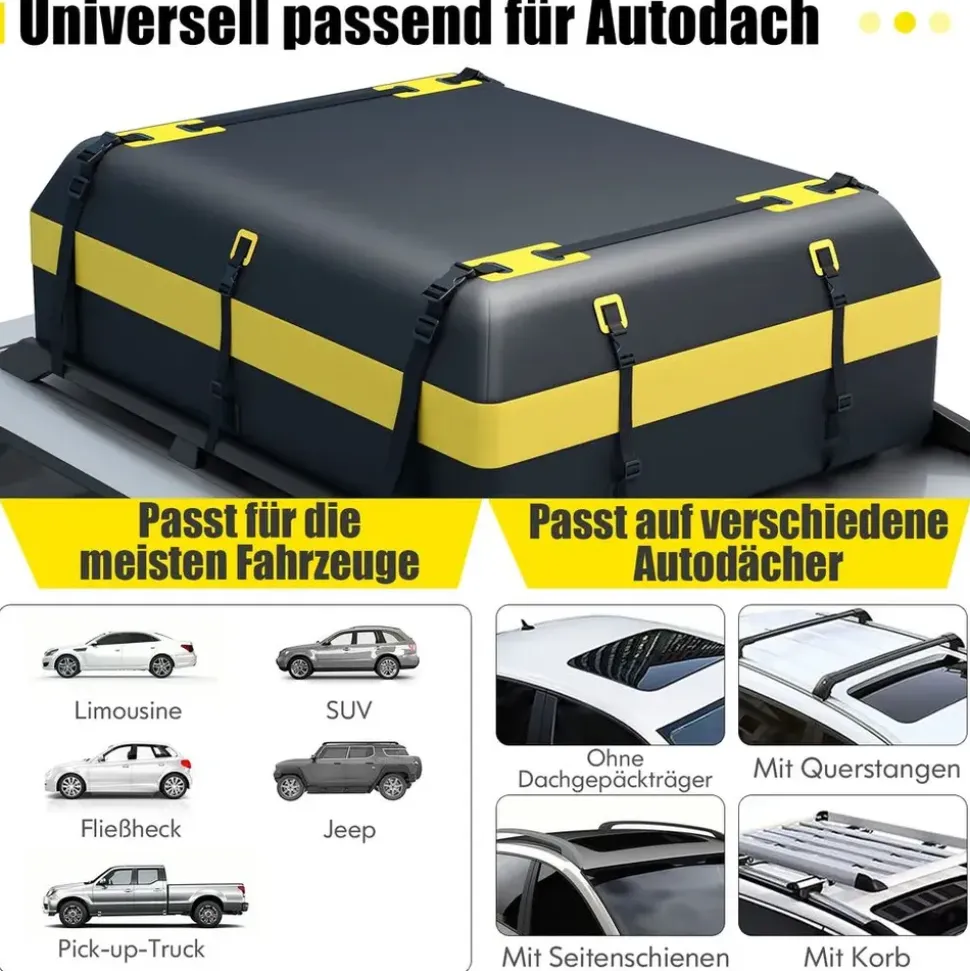 Costway 600L Schwarz/Gelb
