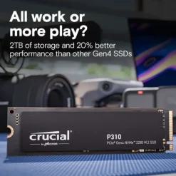 Crucial P310 1TB M.2 2280 PCIe Gen4 NVMe SSD