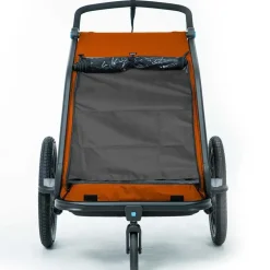 Cube Kinderanhänger Double CMPT X Actionteam grau/orange 2026