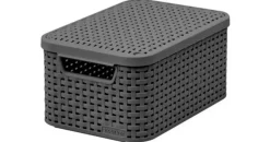 Curver Aufbewahrungsbox Style 39,3 x 29,3 x,18,7 cm 1-tlg. anthrazit