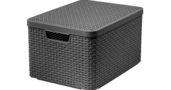 Curver Aufbewahrungskorb 30 L 1-tlg. grau
