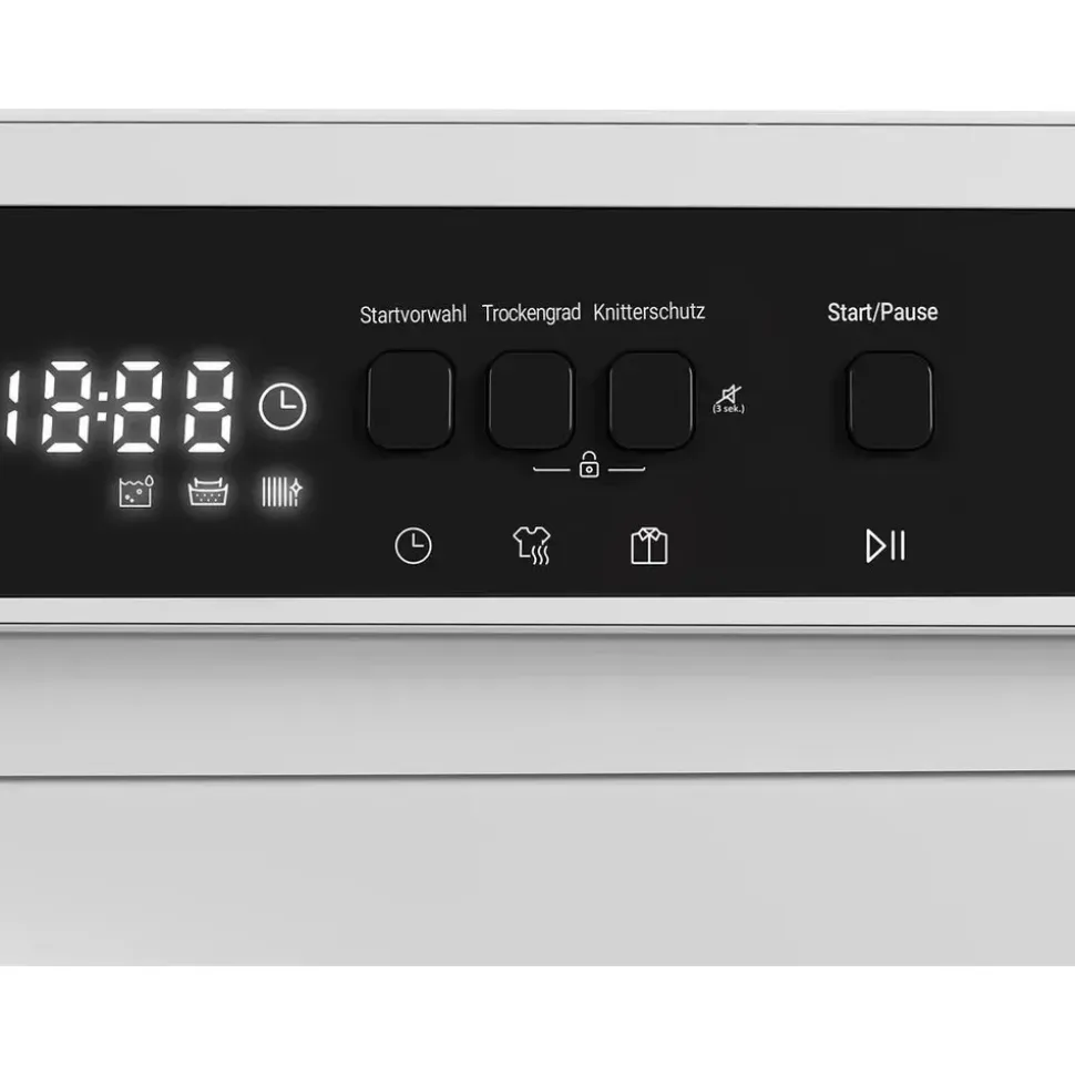 Daewoo TD-BR7GP0WE0-DE Wäschetrockner, 7kg, E, 15 Trockenprogramme inkl. 20-Minuten-Schnelltrockenprogramm, Weiß
