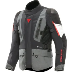 Dainese Carve Master 4 Textiljacke Schwarz/Grau/Rot 58