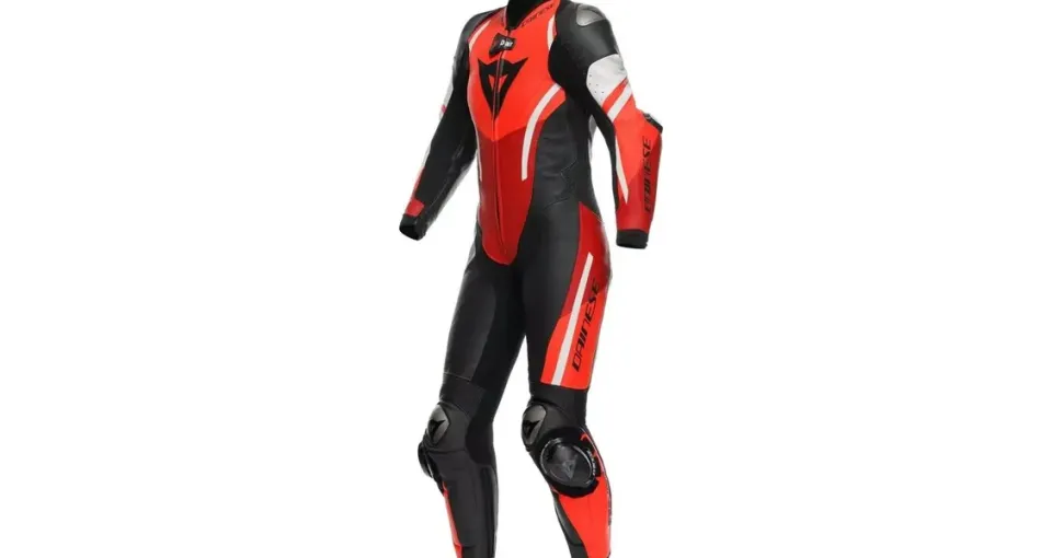 Dainese Misano 3 D-Air perforierte 1-Teiler Damen Motorrad Lederkombi