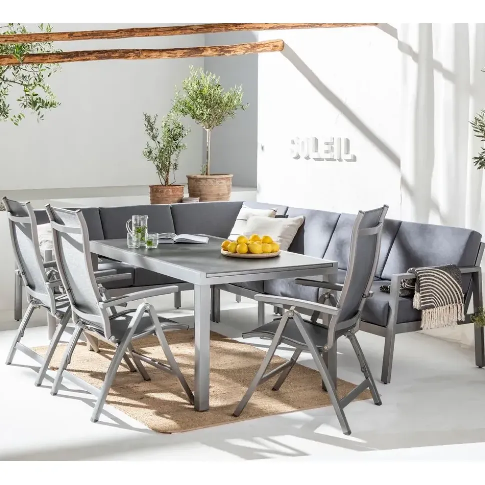 Dehner Chicago Loungeset grau