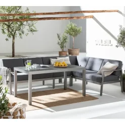Dehner Chicago Loungeset grau