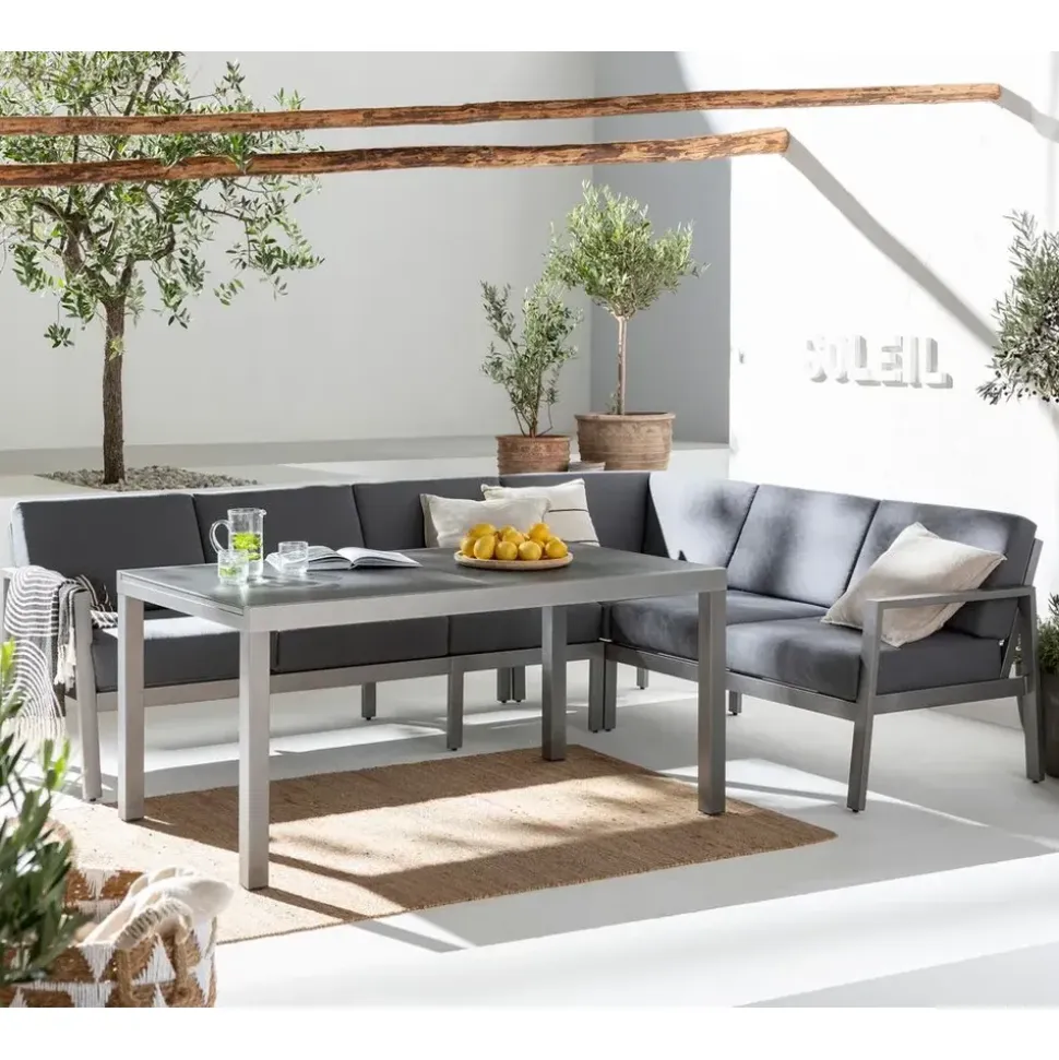 Dehner Chicago Loungeset grau