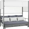 Dehner Daybed Hollywood Sonneninsel schwarz/grau
