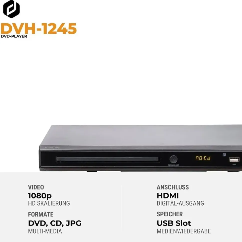 Denver DVH-1245 DVD-Player Schwarz