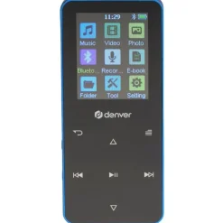 Denver MP-1830BU BLUE - MP4 media player with built-in bluetooth and rechargeable battery - MP3-Afspill... (4 GB), MP3 Player + Portable Audiogeräte, Blau