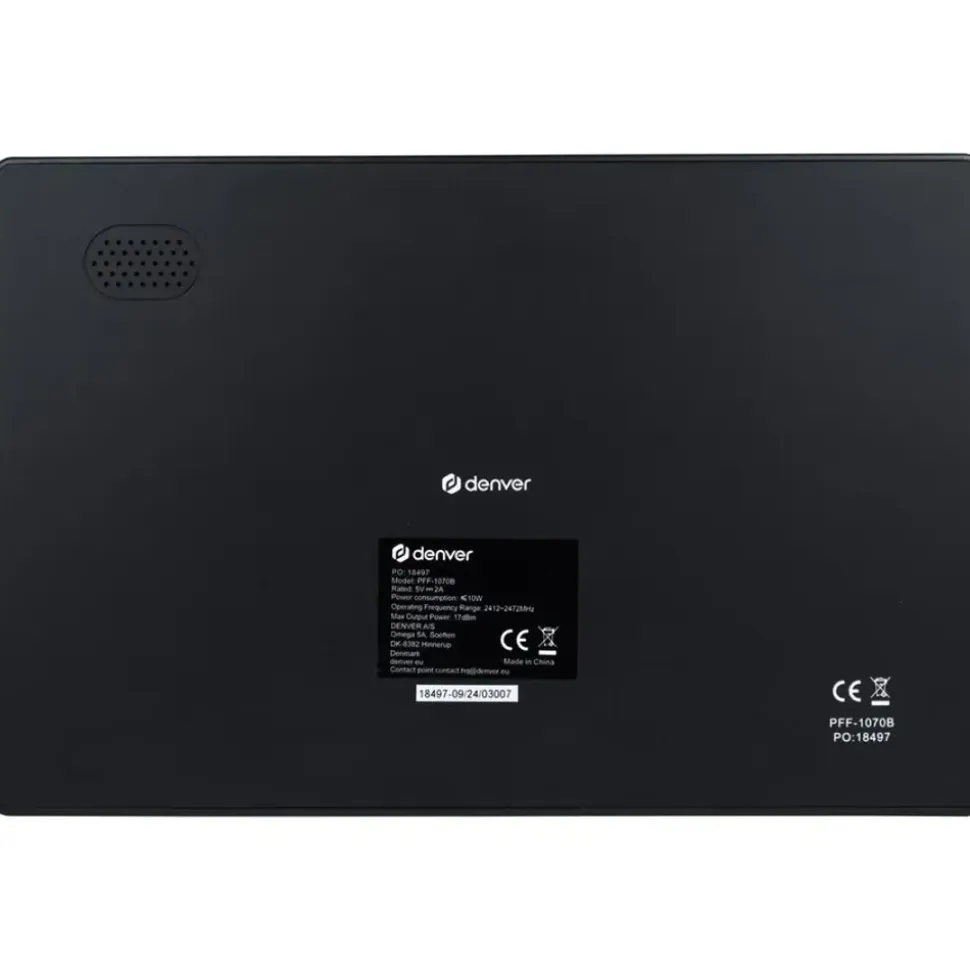 Denver PFF-1070B Digitaler Bilderrahmen Schwarz