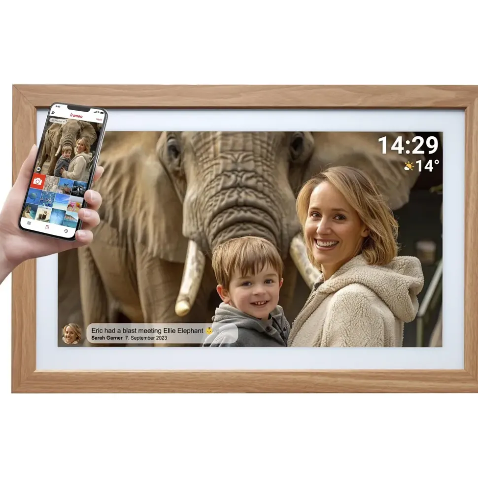 Denver PFF-2162LW Digitaler Bilderrahmen Hellbraun 54,6 cm 21.5 -