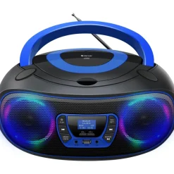 Denver TDB-212BU DAB+ Boombox mit DAB+/FM-Radio, Bluetooth-funktion, blau