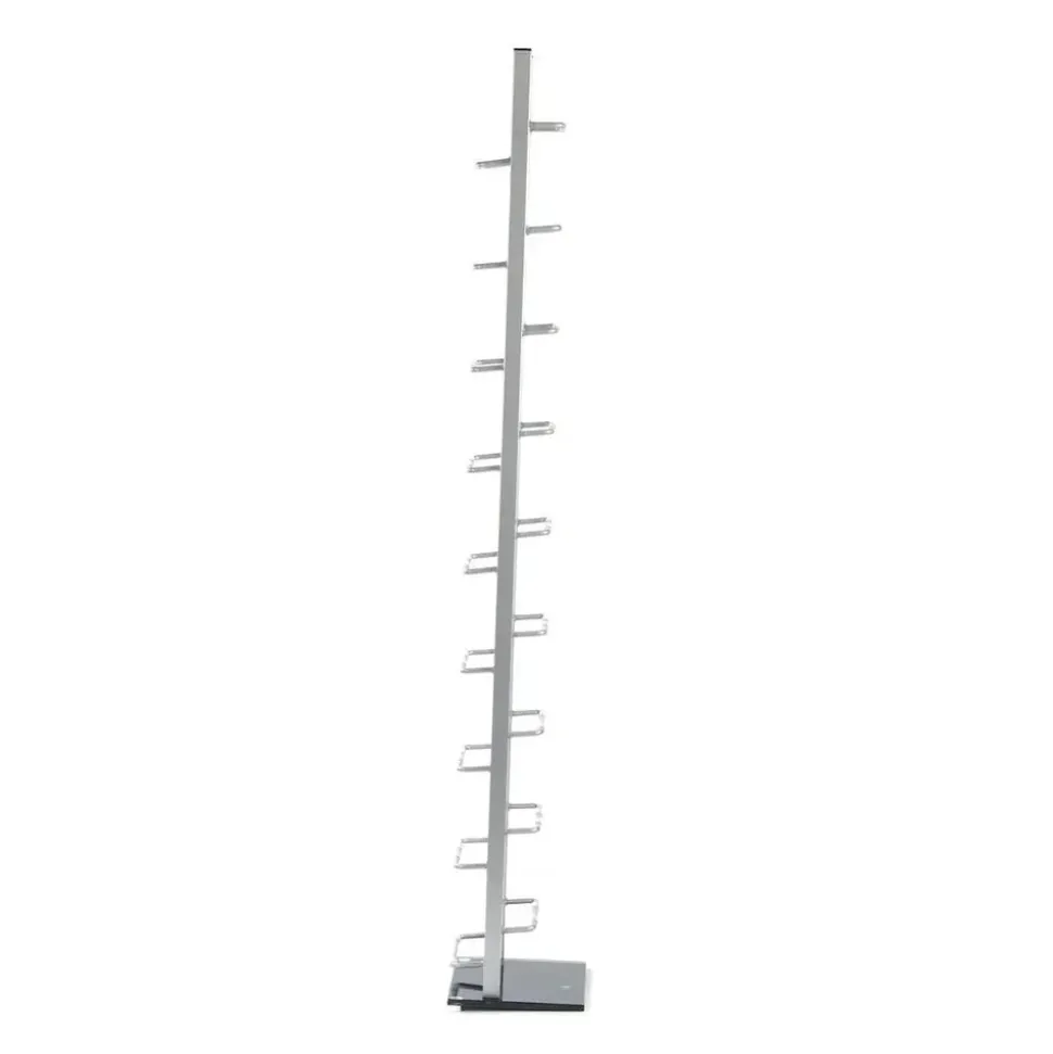 DESIGN DELIGHTS CD, Silber, Metall, 20x138x12 cm, Wohnzimmer, Regale, CD & DVD-Regale