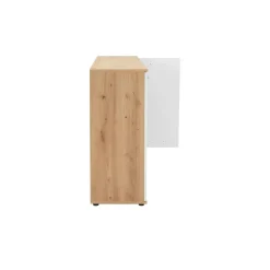 Die Möbelfundgrube Jelsi 210 x 85 x 35 cm artisan eiche (nachbildung)/weiß