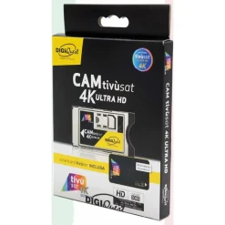 DIGIQuest TiVuSat 4K UHD Black Karte & 4K Ultra HD SmartCam Schwarz (Karte aktiviert)