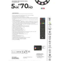 DIGIQuest TiVuSat Smartcard + DIGIQuest Q99 4K Combo Receiver mit WiFi Stick - tivùsat zertifiziert (nicht aktiviert), HEVC HDR, Rai Mediaset LA7, PVR ready, LAN, inkl. HDMI