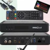 DIGIQuest TiVuSat Smartcard Schwarz + DIGIQuest Q99 4K Receiver mit WiFi Stick - tivùsat zertifiziert (bereits aktiviert), HEVC HDR, Rai Mediaset LA7, PVR ready, LAN, inkl. HDMI Kabel
