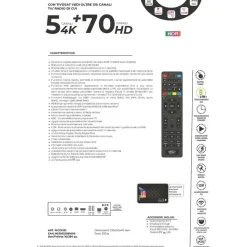 DIGIQuest TiVuSat Smartcard Schwarz + DIGIQuest Q99 4K Sat Receiver - tivùsat (bereits aktiviert), - Schwarz