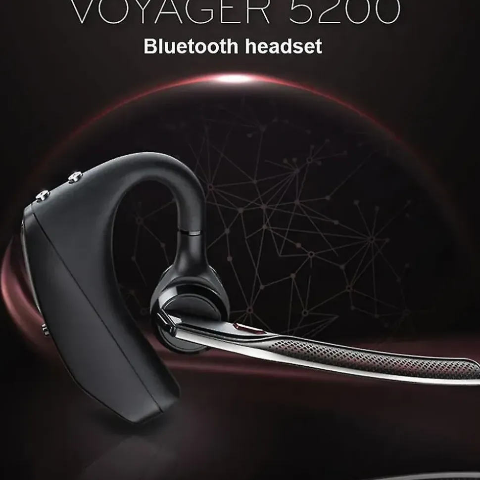 DParts Plantronics Voyager 5200 Headset schwarz