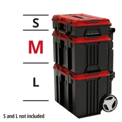 Einhell E-Case M Transportkoffer 442 x 330 x 290 mm rot, schwarz