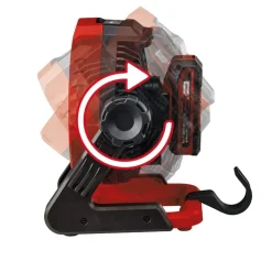 Einhell GE-CF 18/2200 Li 18 cm Bodenventilator rot 3408035