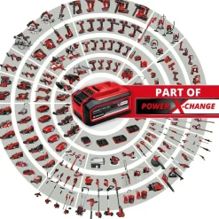 Einhell GE-CF 18/2200 Li 18 cm Bodenventilator rot 3408035
