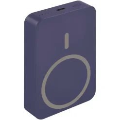 EMOS Powerbank WI 1046, 10000 mAh MagSafe mit Passthrough und Wireless-Charging, USB-C-Ausgang inkl. Kabel - für iPhone, Smartphone, - blau, B0551BL - Blau